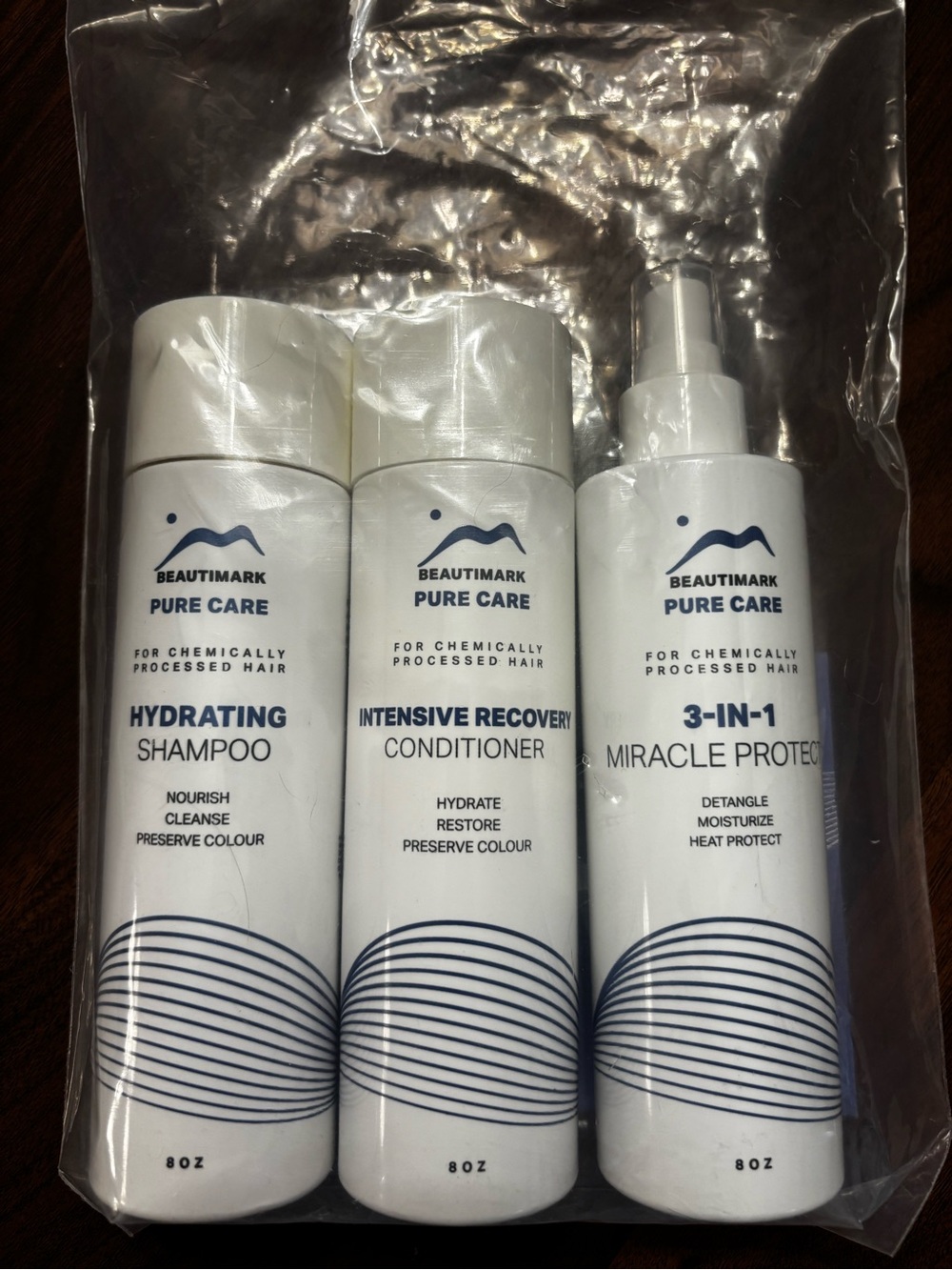 Beautimark set shampoo, conditioner and 3-in-1 protect